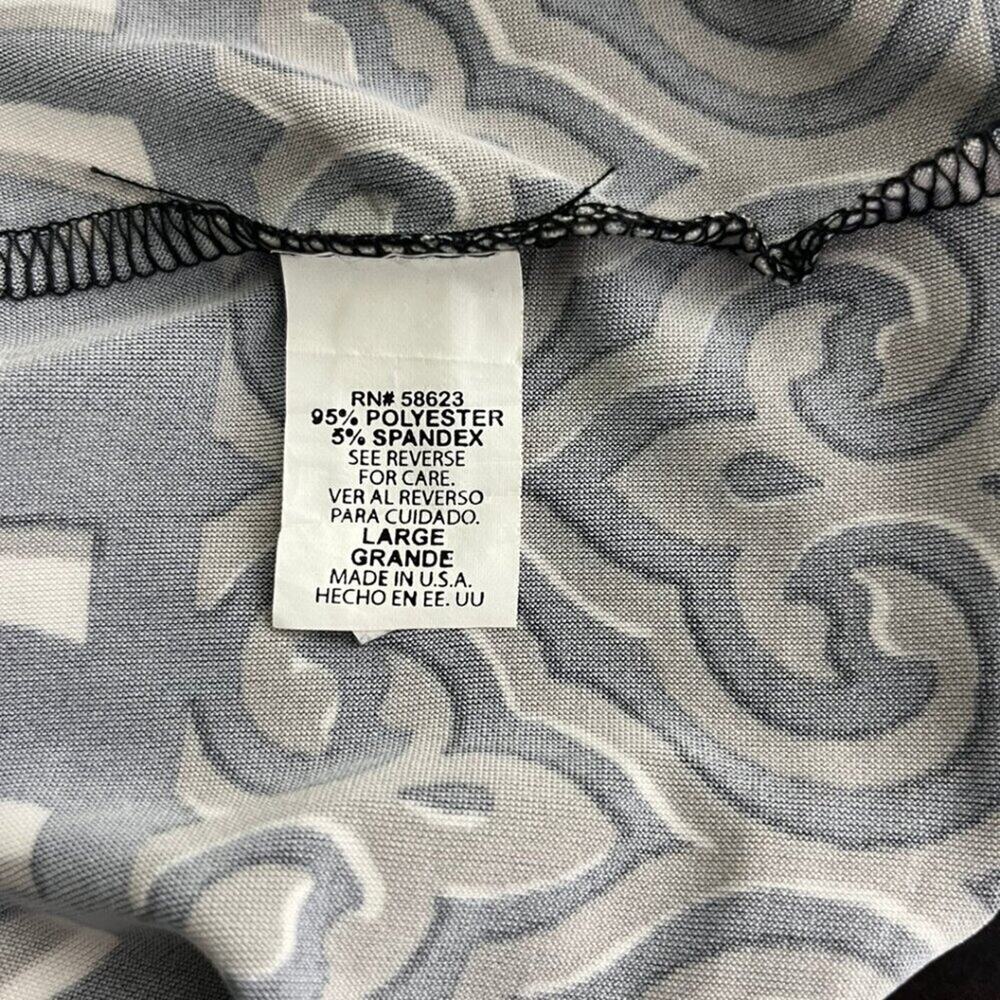 2/$30 Ellen Parker Zebra Print Dress Sleeveless Ruched Side Large #8864 - Picture 5 of 7